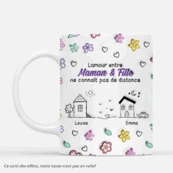 [Effet D'Impression 3D] Mug Personnalisé - L'amour Entre Maman Et Fille