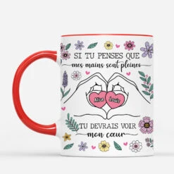 Mug Personnalisé Maman - Si Tu Penses Que Mes Mains Sont Pleines -Cadeau Plus 4453MFR2 mug personnalise maman si tu penses que mes mains sont pleines 4453m5g5a