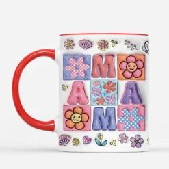 [Effet D'Impression 3D] Mug Personnalisé Maman Y2K -Cadeau Plus 4456MFR2 mug personnalise maman 2yk 4456m5h5a