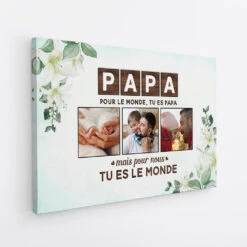 Toile Maman Personnalisée Avec Photo - Tu Es Le Monde -Cadeau Plus 4472CFR2 toile maman personnalisee avec photo tu es le monde 4472c5l5a