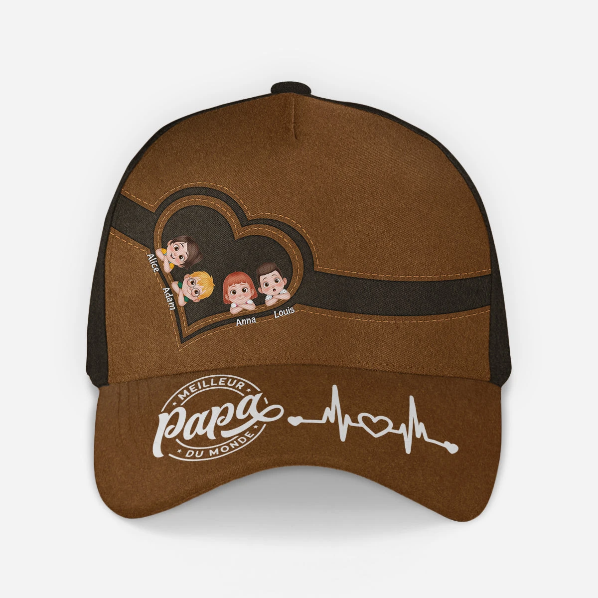 Casquette Personnalisée - Meilleur Papa - Version Vintage 3 Casquette Personnalisée - Meilleur Papa - Version Vintage