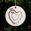 Ses Petits Cœurs - Ornement Céramique Personnalisé Pour Papa Papy -Cadeau Plus 4492OFR1 ses petits coeurs ornement ceramique personnalise pour papa papy 4492otmab