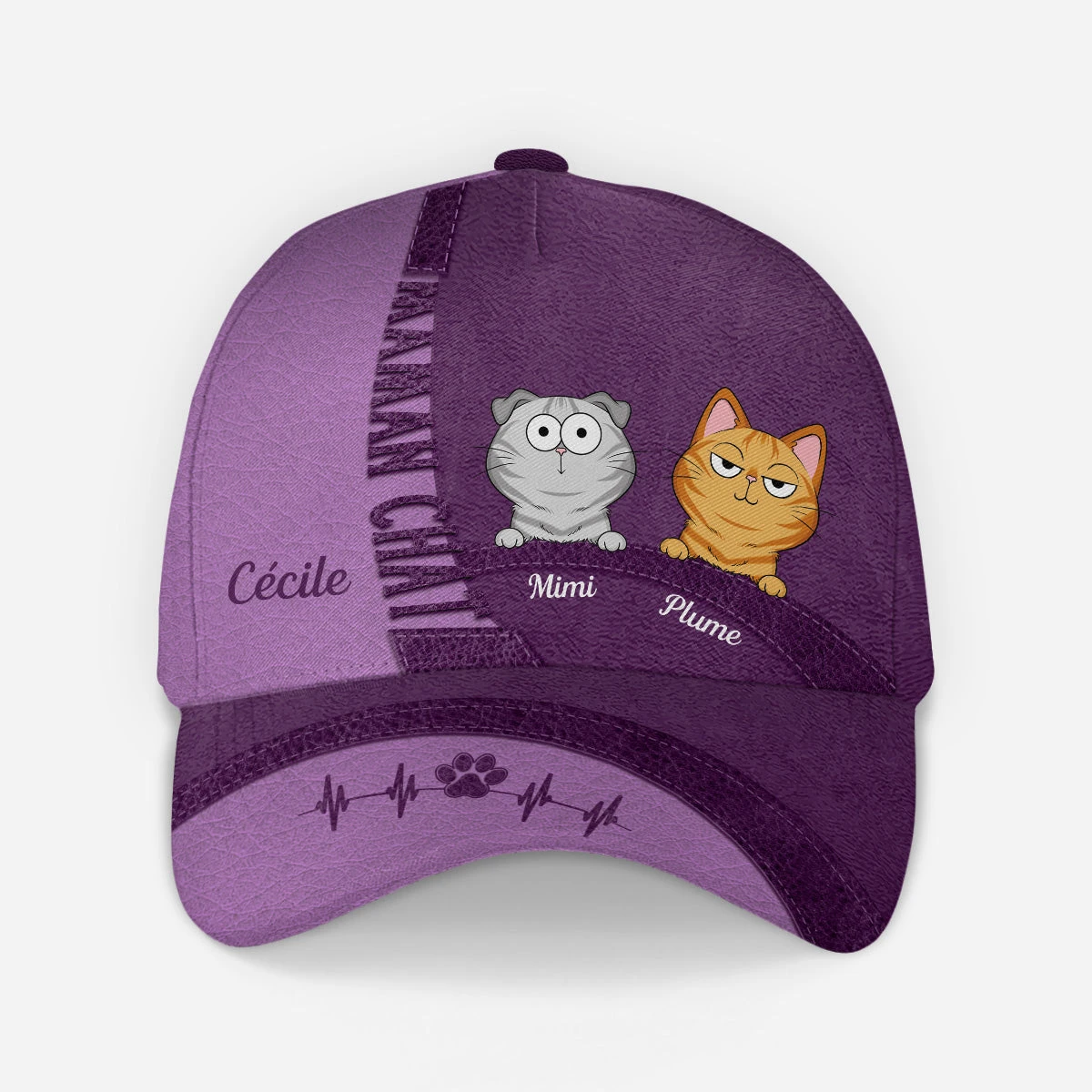 Casquette Personnalisée - Maman/Papa Chat 3 Casquette Personnalisée - Maman/Papa Chat