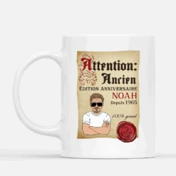 Mug Personnalisé Humour Homme - Édition Anniversaire