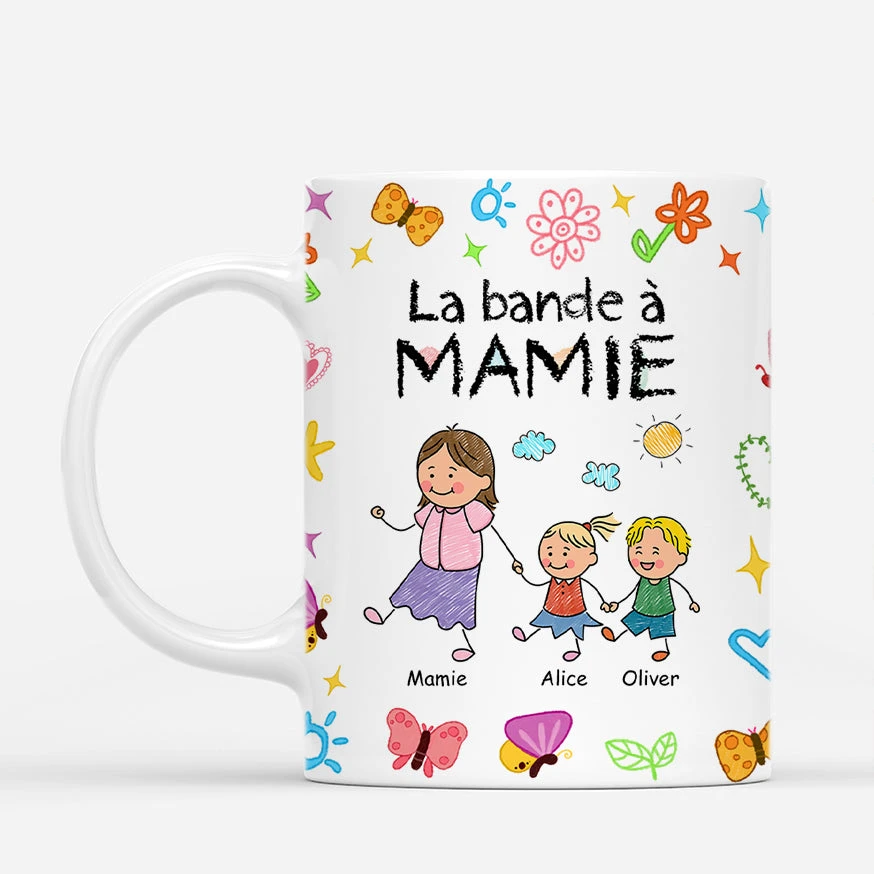 Mug Personnalisé - La Bande À Maman - Papillons Dessin Crayon 3 Mug Personnalisé - La Bande À Maman - Papillons Dessin Crayon