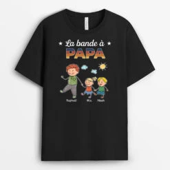 T-shirt Personnalisé La Bande À Papa - Dessin Crayon Coloré