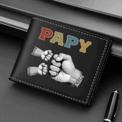 Portefeuille Cuir Personnalisé Papa - Coloré Avec Poings Authentiques 6 Portefeuille Cuir Personnalisé Papa - Coloré Avec Poings Authentiques -Cadeau Plus 4678JFR2 Portefeuille Cuir Personnalise Papa Colore Avec Poings Authentiques 4678JKH5B