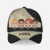 Casquette Personnalisée - Papa Avec Ses Enfants - Version Carte -Cadeau Plus 4713JFR1 casquette personnalisee papa avec ses enfants version carte 4713j6lmb