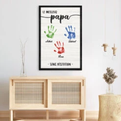 Toile Personnalisée - Meilleur Papa Sans Hésitation -Cadeau Plus 4744CFR3 toile personnalisee meilleur papa sans hesitation 4744c3qab