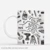 [Effet D'Impression 3D] Mug Personnalisé - Papa Bricoleur - Avec Poings Monochrome -Cadeau Plus 4799MFR1 effet dimpression 3d mug personnalise papa bricoleur avec poings monochrome 4799m