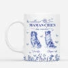 Mug Personnalisé - Meilleure Maman Chien - Style Bleu-Toile -Cadeau Plus 4803MFR1 mug personnalise meilleure maman chien style bleu toile 4803m5ktc
