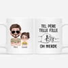 Mug Personnalisé - Telle Père Telle Fille - Papa Soldat Avec Poings -Cadeau Plus 4805MFR1 mug personnalise telle pere telle fille papa soldat avec poings 4805m8t0b
