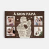 Toile Personnalisée Papa - À Travers Mes Yeux - Photo Et Texte -Cadeau Plus 4817CFR1 toile personnalisee papa a travers mes yeux photo et texte 4817c5qab