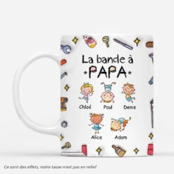 [Effet D'Impression 3D] Mug Personnalisé - La Bande À Papa Bricoleur - Enfants Espiègles
