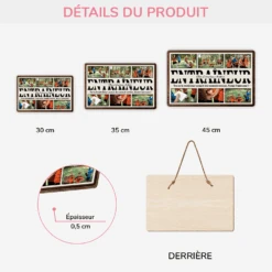 Plaque En Bois Personnalisée À Suspendre Avec Photos - Le Meilleur Coach -Cadeau Plus 4828QFR3 plaque en bois personnalisee a suspendre avec photos le meilleur coach 4828qkt5b