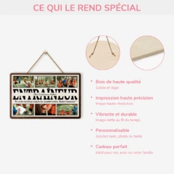 Plaque En Bois Personnalisée À Suspendre Avec Photos - Le Meilleur Coach -Cadeau Plus 4828QFR4 plaque en bois personnalisee a suspendre avec photos le meilleur coach 4828qkt5b