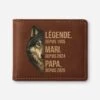 Portefeuille Personnalisé Pour Papa - Légende, Mari, Papa Loup -Cadeau Plus 4848JFR1 portefeuille personnalise pour papa legende mari papa loup 4848jk8ab