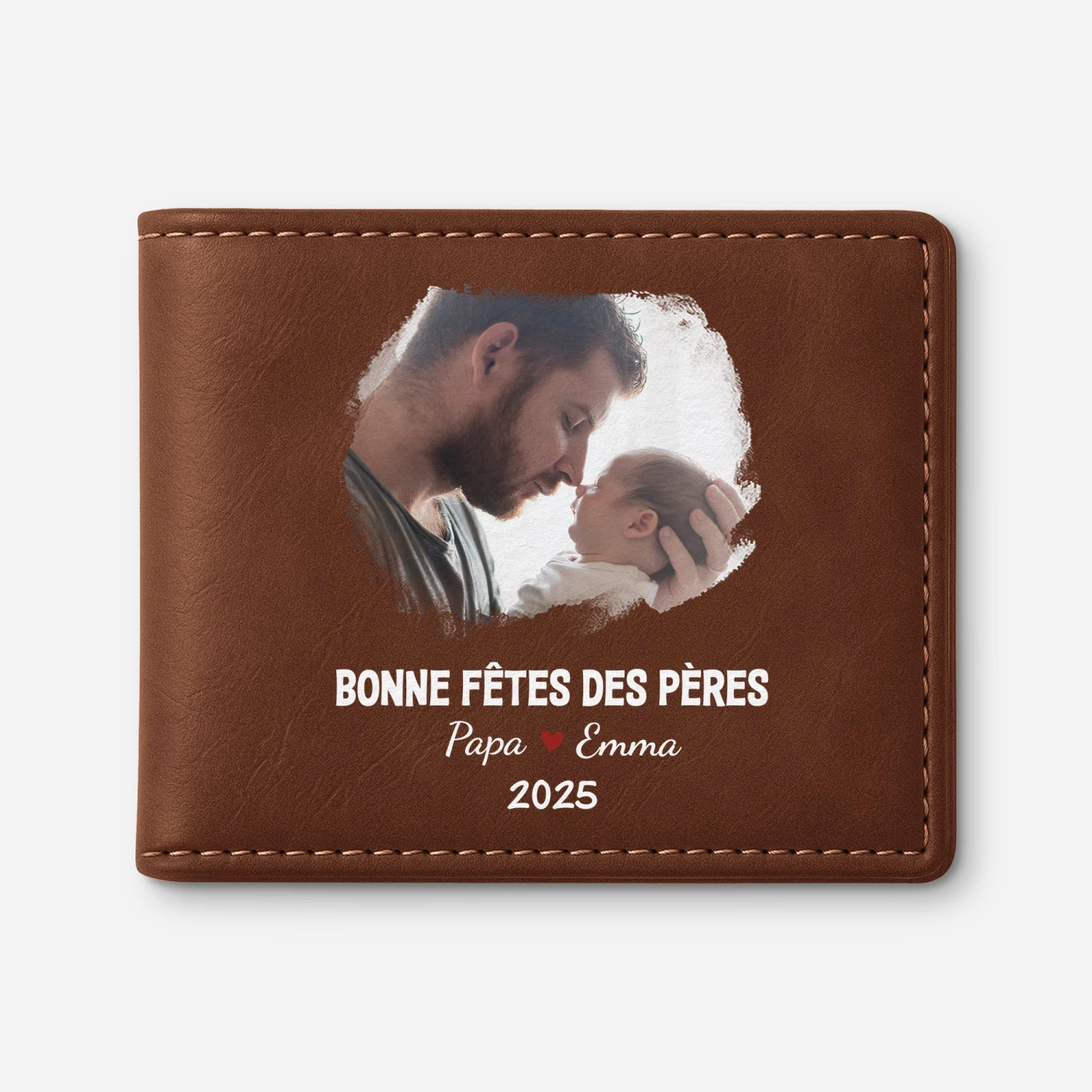 Portefeuille Personnalisé Photo Pour Papa - Joyeuse Fête Des Pères 3 Portefeuille Personnalisé Photo Pour Papa - Joyeuse Fête Des Pères