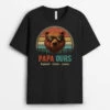 T-shirt Personnalisé - Papa Ours - Style Rétro -Cadeau Plus 4885AFR1 t shirt personnalise papa ours style retro 4885a8t5b