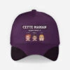Casquette Personnalisée - Cette Maman Appartient À - Design Mignon -Cadeau Plus 4889JFR1 casquette personnalisee cette maman appartient a design mignon 4889jtkna