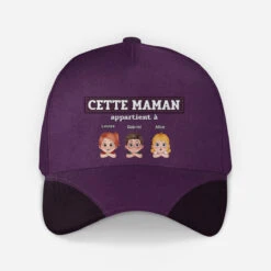 Casquette Personnalisée - Cette Maman Appartient À - Design Mignon
