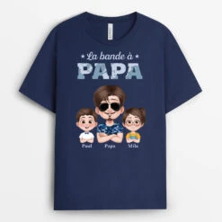 T-Shirt Personnalisé - La Bande À Papa - Camouflage Bleu