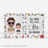 [Effet D'Impression 3D] Mug Personnalisé - Tel Père Tel Fils - Papa Bricoleur -Cadeau Plus 4927MFR1 effet dimpression 3d mug personnalise tel pere tel fils papa bricoleur 4927mkt0b