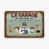 Plaque Garage Papa Personnalisée – Bricoleur Confirmé -Cadeau Plus 4936EFR1 plaque en metal personnalisee pour papa le garage de papa bricoleur 4936e5y0b