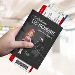 Porte Passeport Personnalisé Pour Homme - Collectionner Les Moments -Cadeau Plus 4946OFR2 porte passeport personnalise pour homme collectionner les moments 4946o8mnb