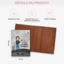 Porte Passeport Personnalisé Homme - Et Ainsi L'Aventure Commence -Cadeau Plus 4951OFR3 porte passeport personnalise homme et ainsi laventure commence 4951o6qtb