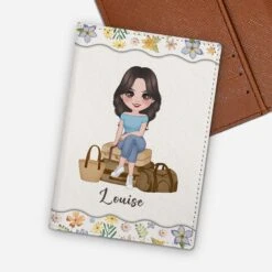 Porte Passeport Personnalisé Femme - Version Florale