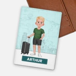 Porte Passeport Personnalisé Homme - Version Voyageur