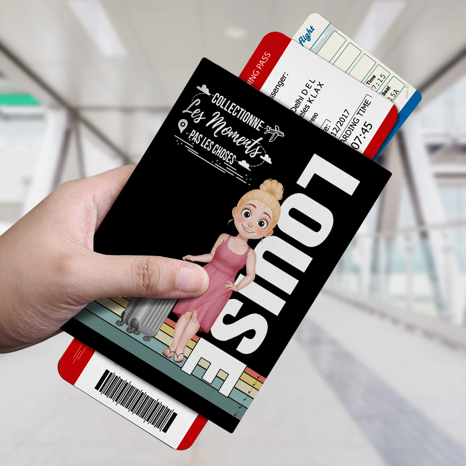 Porte Passeport Personnalisé Homme Voyageuse 4 Porte Passeport Personnalisé Homme Voyageuse – Image 2