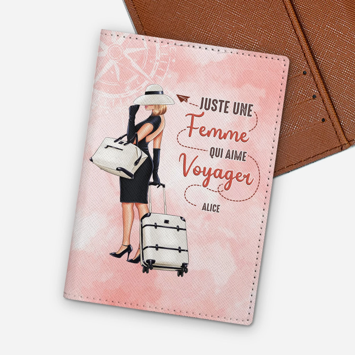 Porte Passeport Personnalisé Femme Pour Amoureuse Du Voyage 3 Porte Passeport Personnalisé Femme Pour Amoureuse Du Voyage