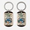 Porte Clé Aluminium Personnalisé Pour Couple - Clés Du Van -Cadeau Plus 4989JFR1 porte cle aluminium personnalise pour couple cles du van 4989jkqmg