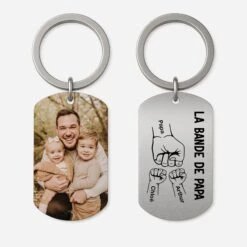 Porte Clé Aluminium Personnalisé Photo - La Bande À Papa - Avec Poings