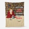 Plaid Personnalisé Pour Femme - Juste Une Fille Qui Aime Les Livres -Cadeau Plus 5002BFR1 plaid personnalise pour femme juste une fille qui aime les livres 5002b