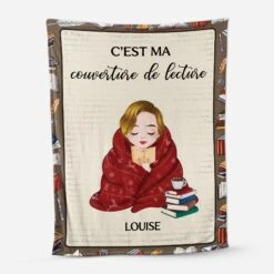 Plaid Personnalisé Pour Femme - Ma Couverture De Lecture