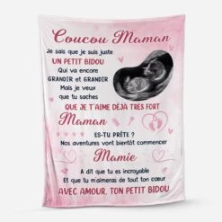 Plaid Personnalisé Photos – Coucou Maman Avec Votre Image