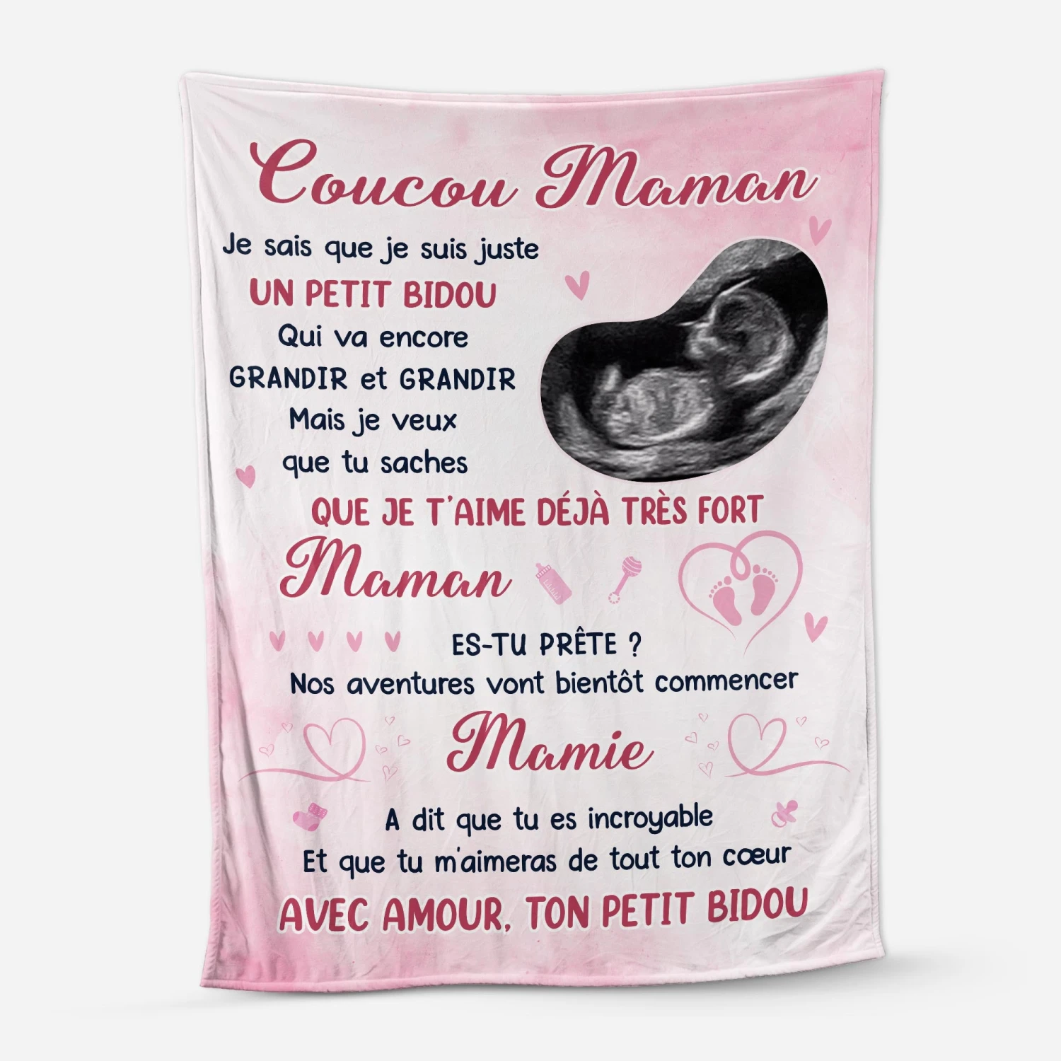 Plaid Personnalisé Photos – Coucou Maman Avec Votre Image 3 Plaid Personnalisé Photos – Coucou Maman Avec Votre Image