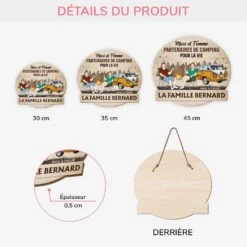 Plaque En Bois Personnalisée Couple À Suspendre - Partenaires De Camping -Cadeau Plus 5043QFR3 plaque en bois personnalisee couple a suspendre partenaires de camping 5043q8tag