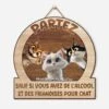 Plaque En Bois Personnalisée Avec Chat À Suspendre - Partez Sauf Si -Cadeau Plus 5044QFR1 plaque en bois personnalisee avec chat a suspendre partez sauf si 5044q8ymd