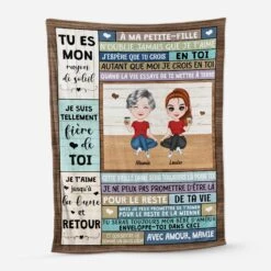 Plaid Personnalisé Pour Petite-Fille Avec Amour