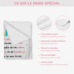 Plaid Personnalisé Mamie - Les Petits Cœurs De Mamie -Cadeau Plus 5059BFR4 plaid personnalise mamie les petits coeurs de mamie 5059b6kna