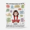 Plaid Personnalisé Femme - Mes Affirmations Du Matin -Cadeau Plus 5060BFR1 plaid personnalise femme mes affirmations du matin 5060b6qna