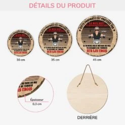 Plaque En Bois Personnalisée À Suspendre - Le Bon Dieu -Cadeau Plus 5074QFR3 plaque en bois personnalisee a suspendre le bon dieu 5074qkqmb