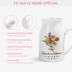Vase Personnalisé Pour Maman - Le Jardin De Maman Vintage 9 Vase Personnalisé Pour Maman - Le Jardin De Maman Vintage -Cadeau Plus 5083OFR4 vase personnalise pour maman le jardin de maman vintage 5083o6lta