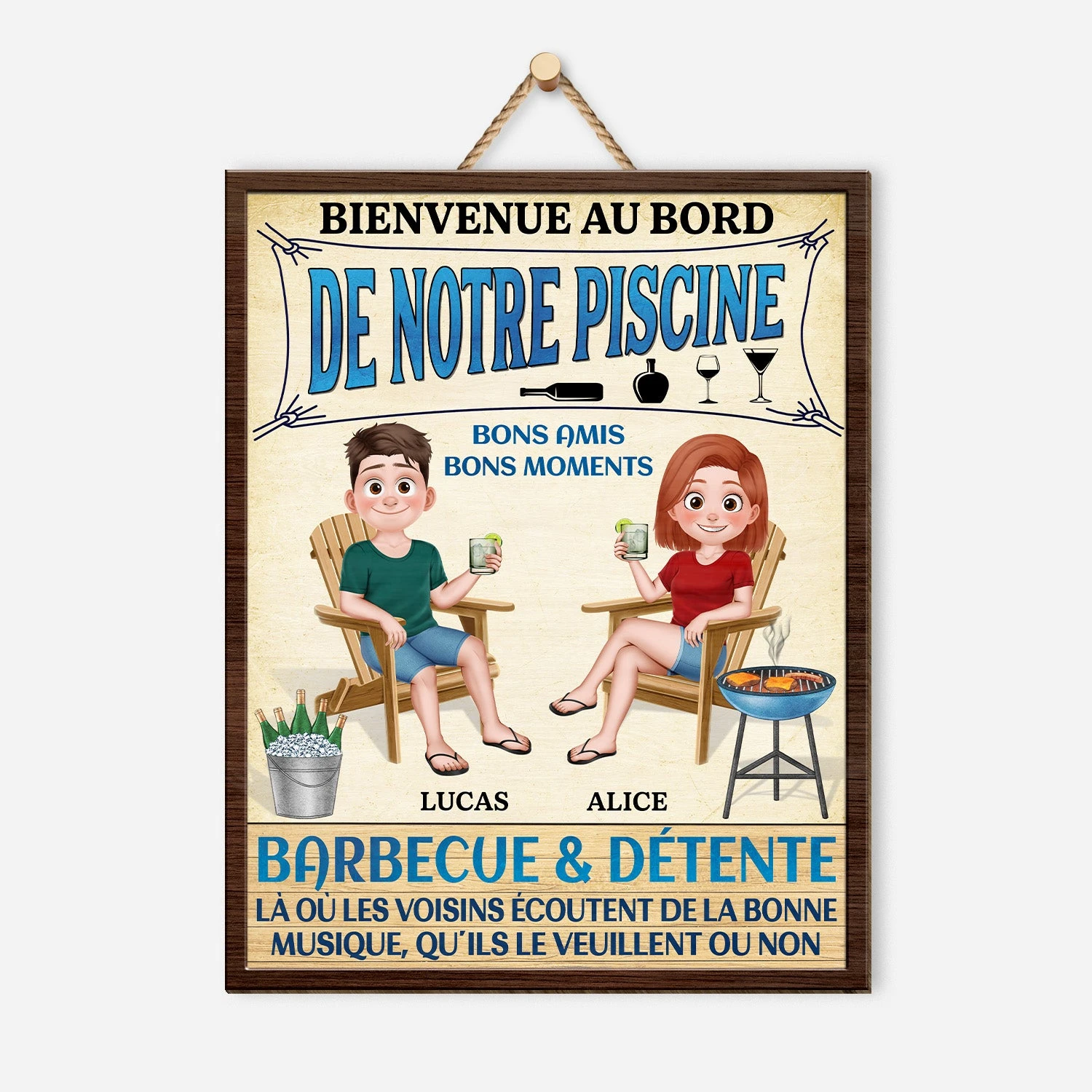 Plaque En Bois Personnalisée Bienvenue Pour Couple À Suspendre 3 Plaque En Bois Personnalisée Bienvenue Pour Couple À Suspendre