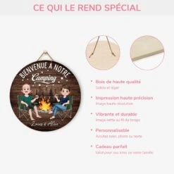 Plaque En Bois Personnalisée Pour Couple À Suspendre - Bienvenue À Notre Camping -Cadeau Plus 5089QFR4 plaque en bois personnalisee pour couple a suspendre bienvenue a notre camping 5089q8qmg