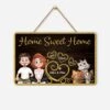Plaque En Bois Personnalisée Avec Chat À Suspendre - Home Sweet Home 1 Plaque En Bois Personnalisée Avec Chat À Suspendre - Home Sweet Home -Cadeau Plus 5090QFR1 plaque en bois personnalisee avec chat a suspendre home sweet home 5090qkmad